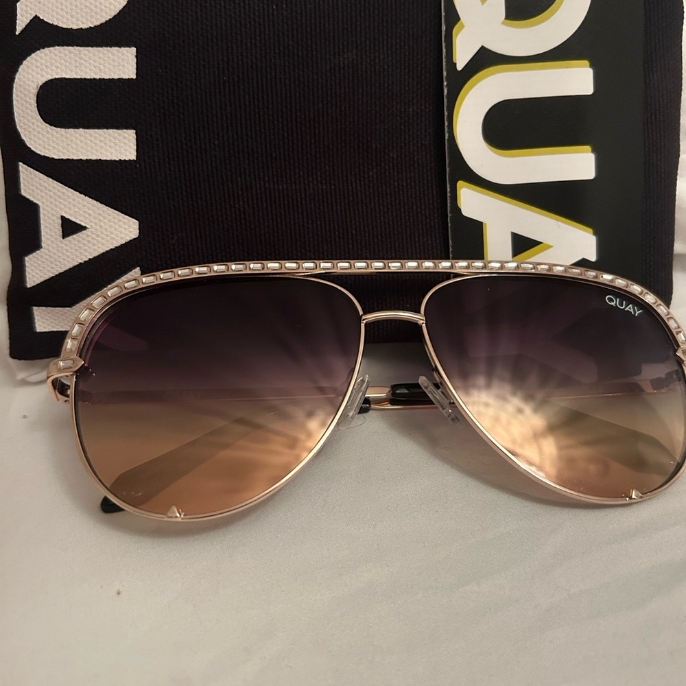 Quay Australia Women's Sunglasses - Rose Gold Frame